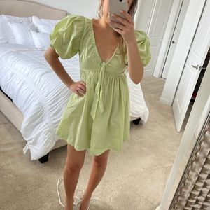 Light green mini dress from Abercrombie